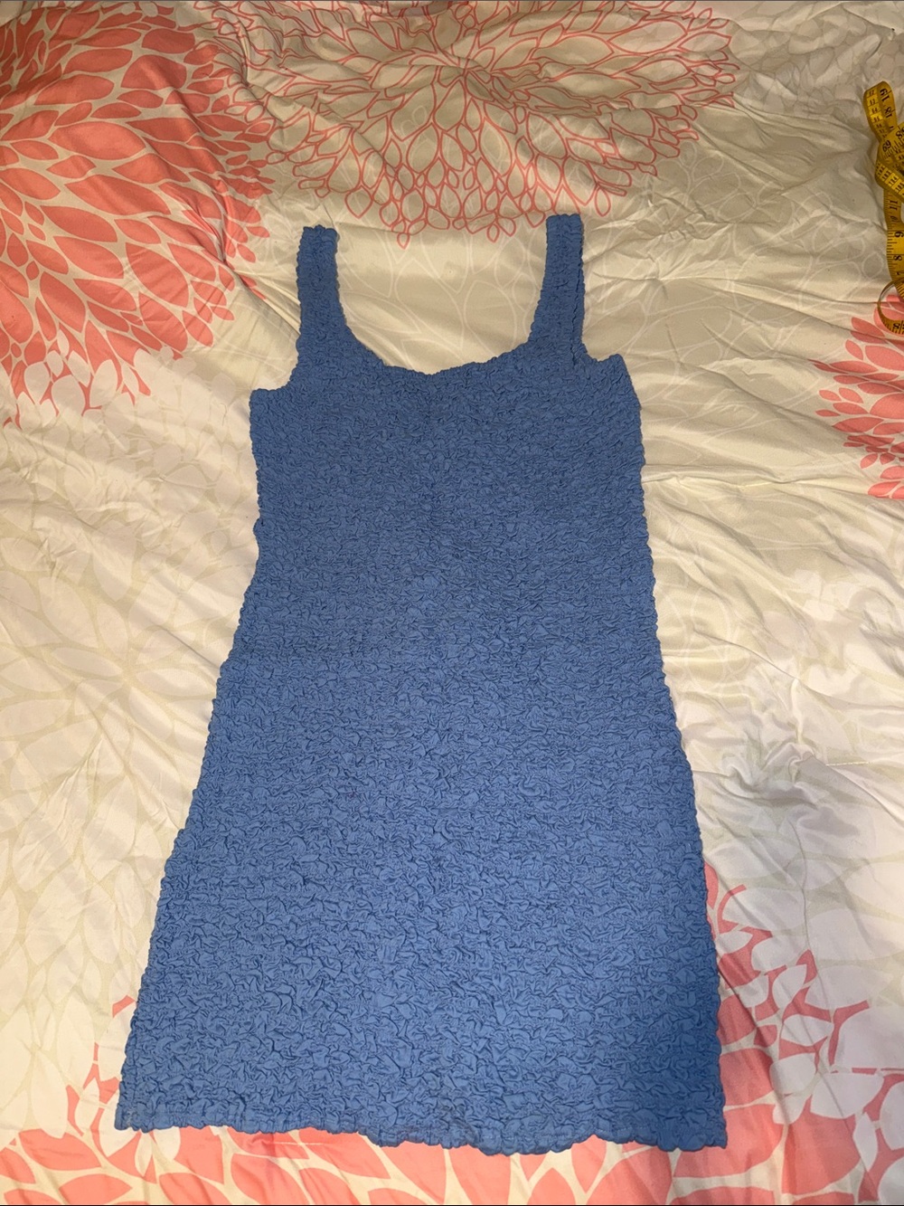 Cotton On Blue Textured Tank Mini Dress